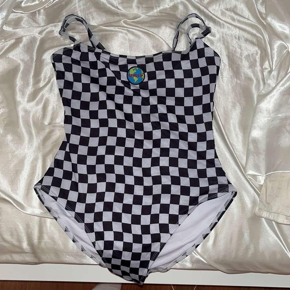 UNIF CHECKERBOARD ONE PEICE SWIM